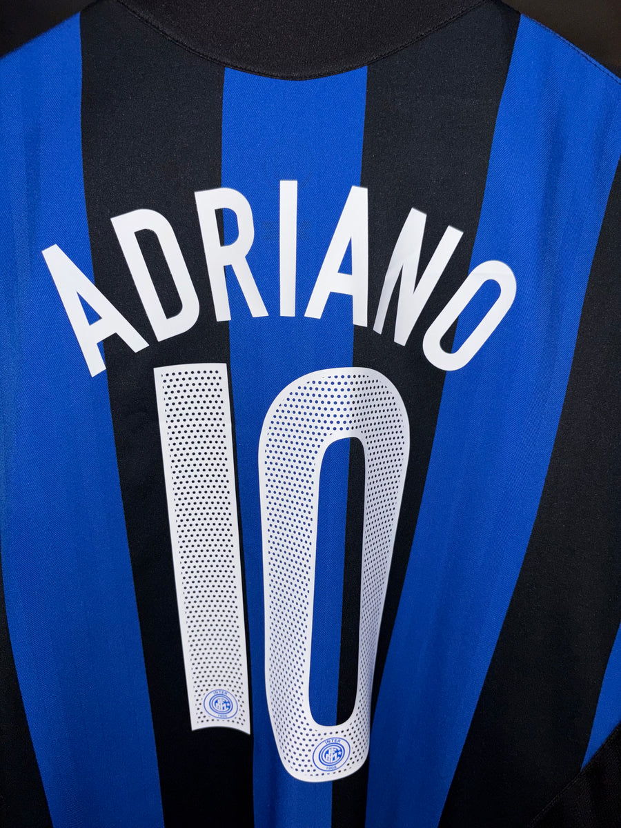 INTER MILAN ADRIANO 2005-2006 ORIGINAL JERSEY Size 2XL