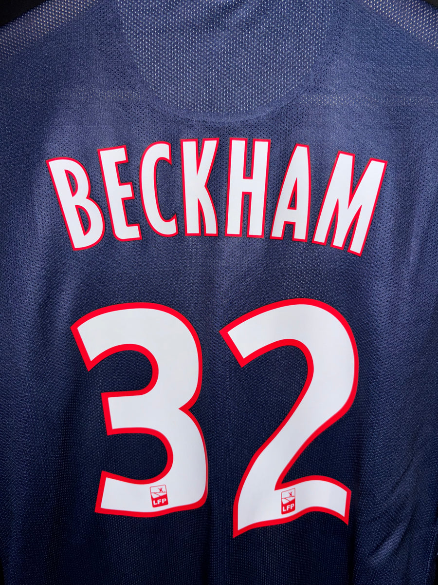 PSG PARIS SAINT GERMAIN BECKHAM 2013-2014 ORIGINAL PLAYER JERSEY SIZE L
