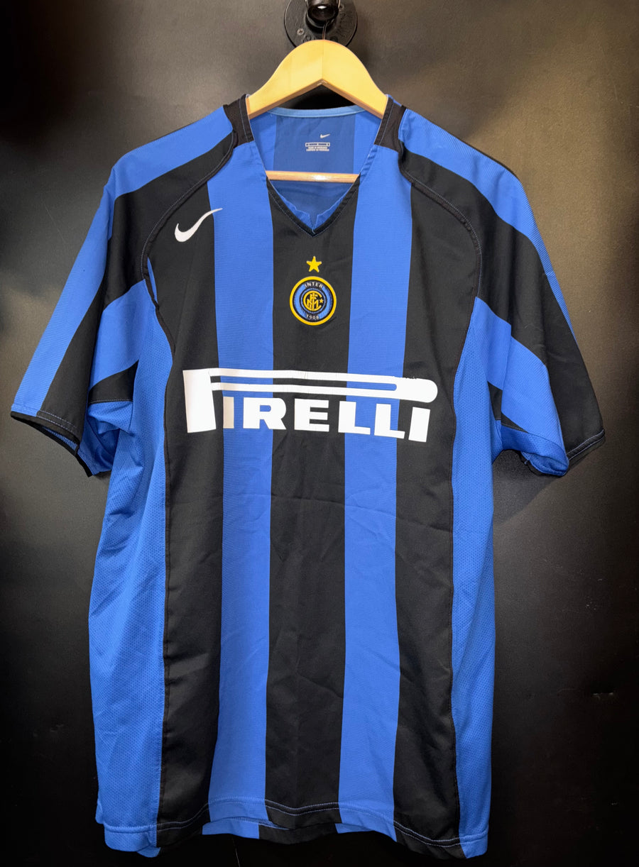 INTER MILAN ADRIANO 2004-2005 ORIGINAL JERSEY Size L
