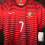 PORTUGAL RONALDO 2014-2015 ORIGINAL JERSEY Size M