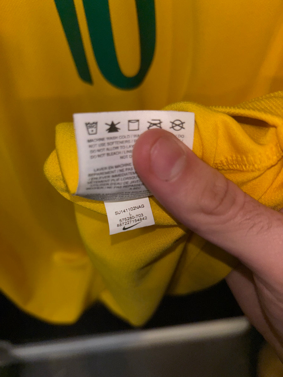 BRAZIL NEYMAR JR 2014-2015 ORIGINAL JERSEY SIZE L