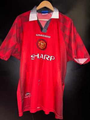 MANCHESTER UNITED CANTONA 1996-1997 ORIGINAL JERSEY Size XL