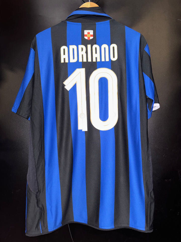 INTER MILAN ADRIANO 2007-2008 ORIGINAL JERSEY Size XL