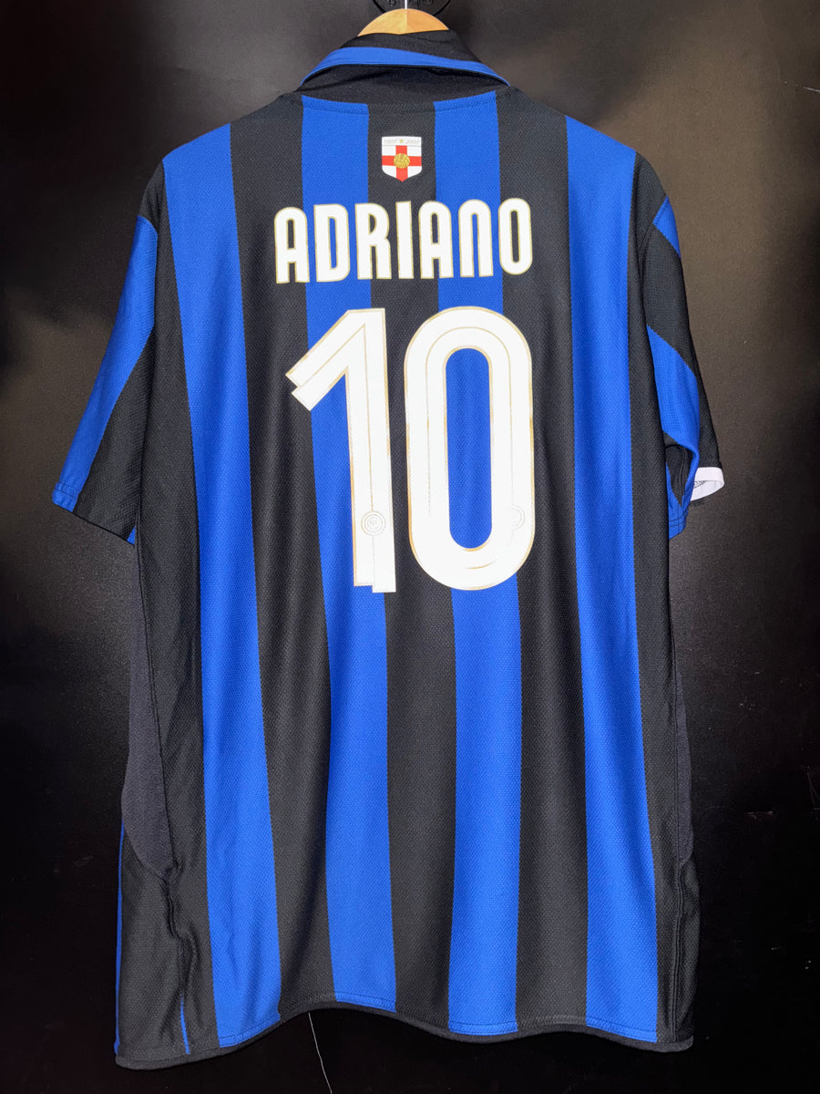 INTER MILAN ADRIANO 2007-2008 ORIGINAL JERSEY Size XL