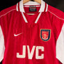 ARSENAL WRIGHT 1996-1998 ORIGINAL JERSEY Size L