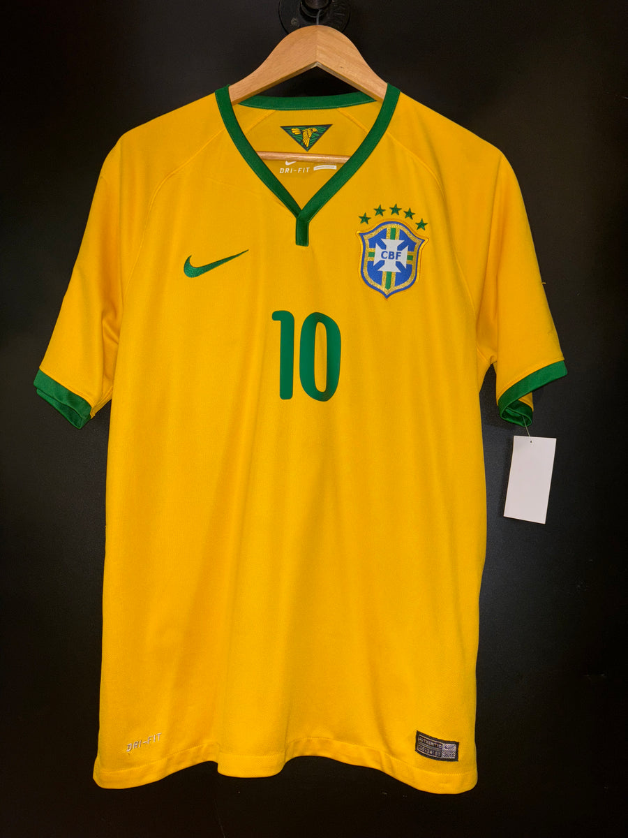 BRAZIL NEYMAR JR 2014-2015 ORIGINAL JERSEY SIZE L