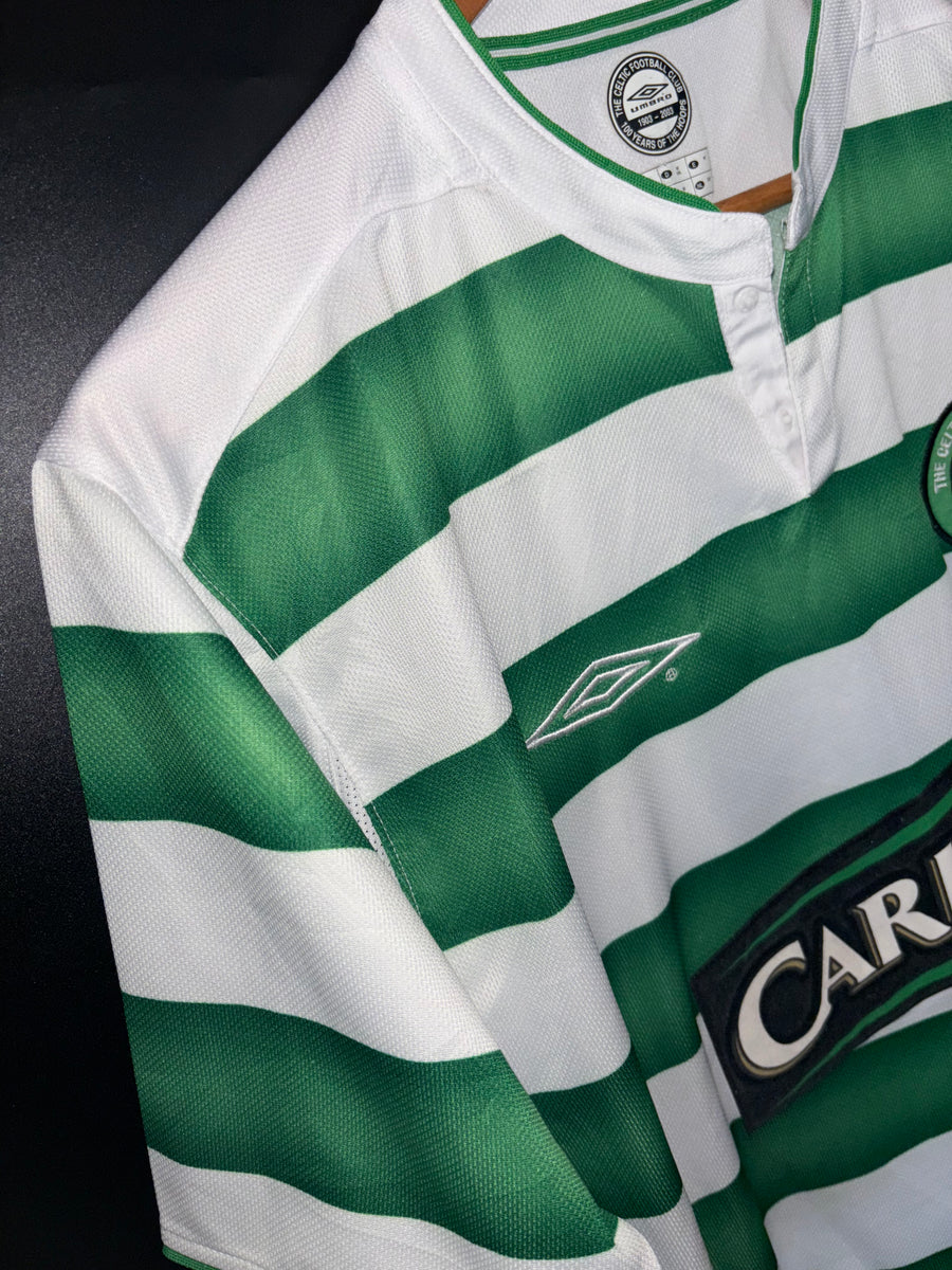 CELTIC LARSSON 2003-2004 ORIGINAL JERSEY SIZE M