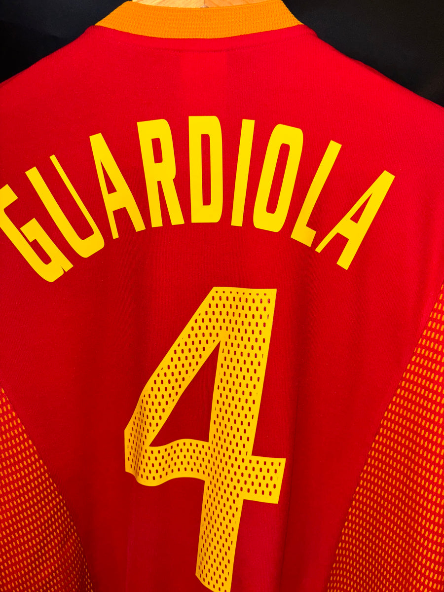 SPAIN PEP GUARDIOLA 2002-2003 ORIGINAL JERSEY Size XL