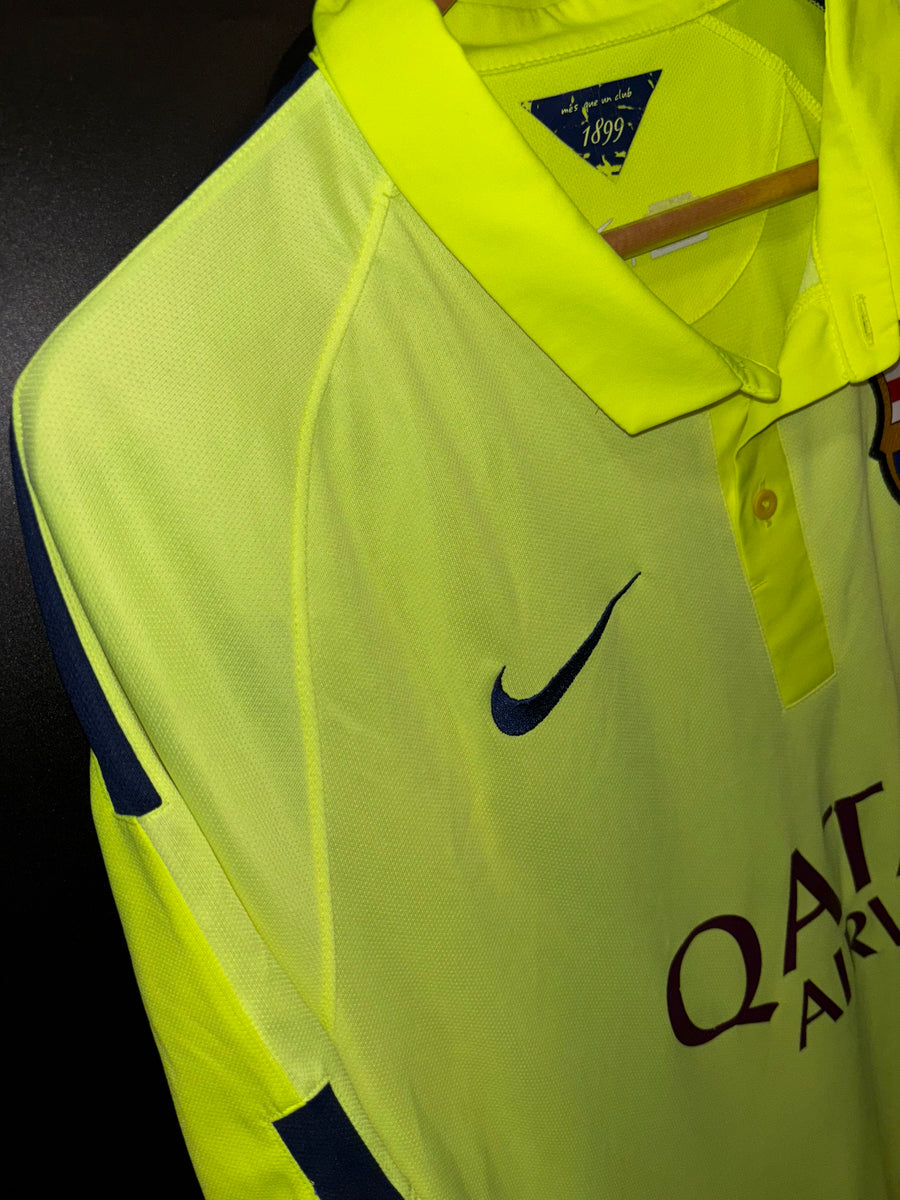 BARCELONA MESSI 2014-2015 ORIGINAL AWAY JERSEY Size L