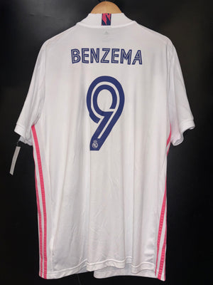 REAL MADRID BENZEMA 2020-2021 ORIGINAL JERSEY Size XL