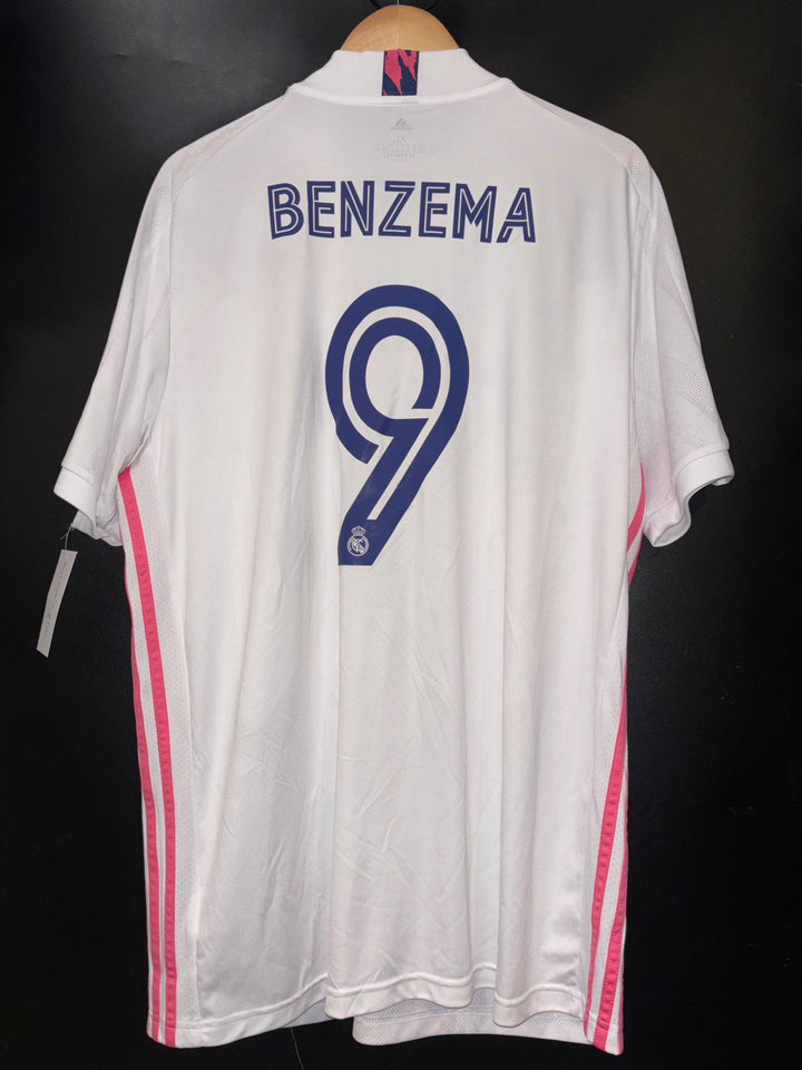 REAL MADRID BENZEMA 2020-2021 ORIGINAL JERSEY Size XL