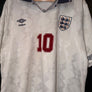 ENGLAND LINEKER 1992-1993 ORIGINAL  JERSEY Size L