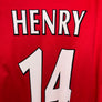 ARSENAL HENRY 2000-2001 ORIGINAL JERSEY Size 2XL
