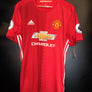 MANCHESTER UNITED POGBA 2016-2017 ORIGINAL JERSEY Size L