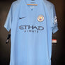 MANCHESTER CITY SILVA 2018-2019 ORIGINAL JERSEY Size L