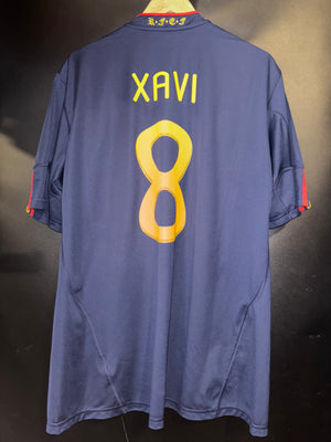 SPAIN XAVI 2010-2011 ORIGINAL AWAY JERSEY Size XL