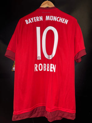BAYERN MUNICH ROBBEN 2015-2016 ORIGINAL JERSEY Size XL