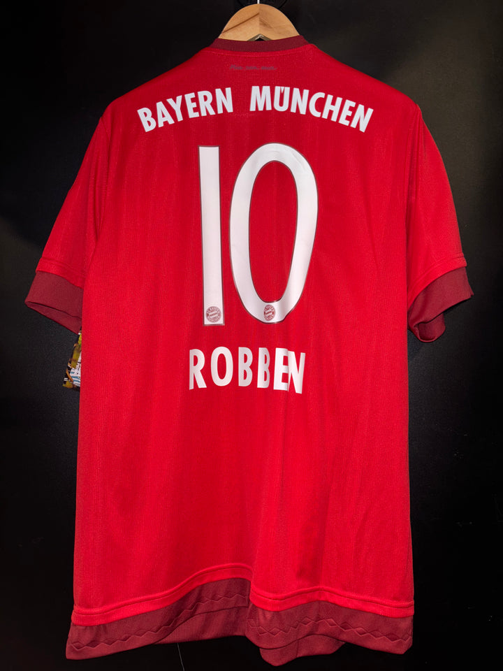 BAYERN MUNICH ROBBEN 2015-2016 ORIGINAL JERSEY Size XL