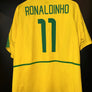 BRAZIL RONALDINHO 2002-2003 ORIGINAL JERSEY SIZE XL