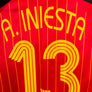 SPAIN INIESTA 2006-2007 ORIGINAL BASIC JERSEY Size L