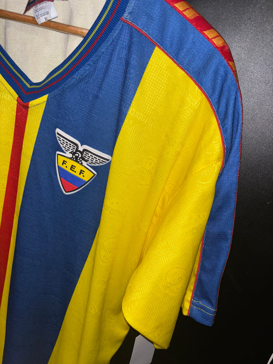 ECUADOR 1997-1998 ORIGINAL JERSEY SIZE XL