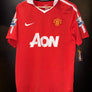 MANCHESTER UNITED BERBATOV 2010-2011 ORIGINAL JERSEY Size M