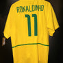 BRAZIL RONALDINHO 2002-2003 ORIGINAL JERSEY SIZE L