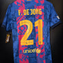 BARCELONA DE JONG 2021-2022 ORIGINAL JERSEY Size S