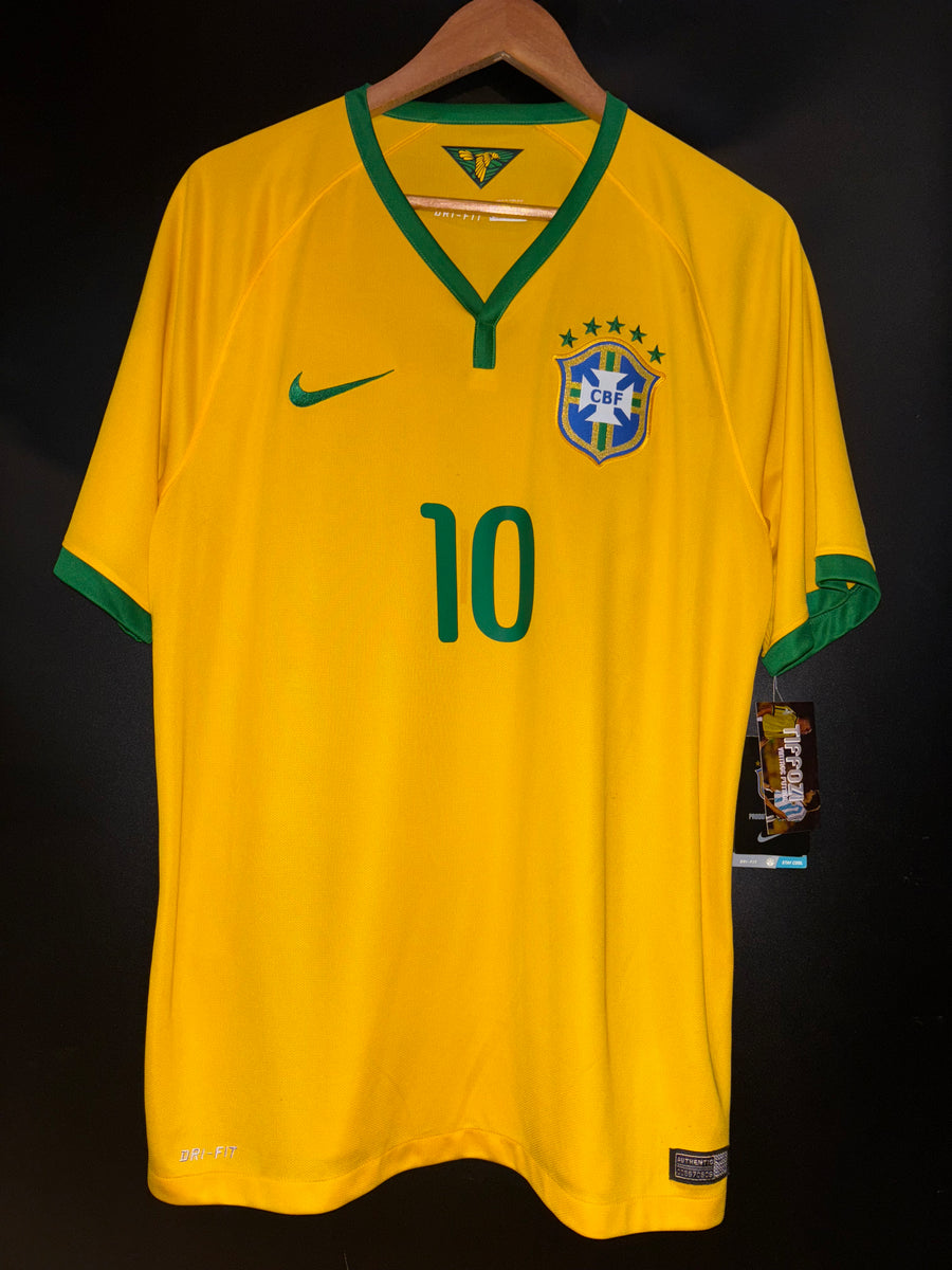 BRAZIL NEYMAR JR 2014-2015 ORIGINAL JERSEY SIZE L