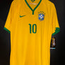 BRAZIL NEYMAR JR 2014-2015 ORIGINAL JERSEY SIZE L