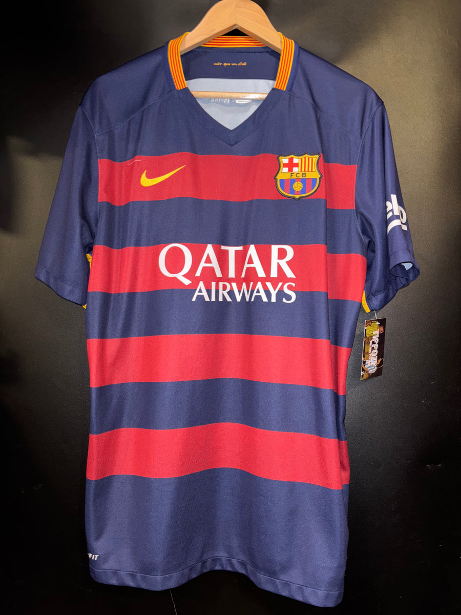 BARCELONA NEYMAR JR 2015-2016 ORIGINAL JERSEY Size XL