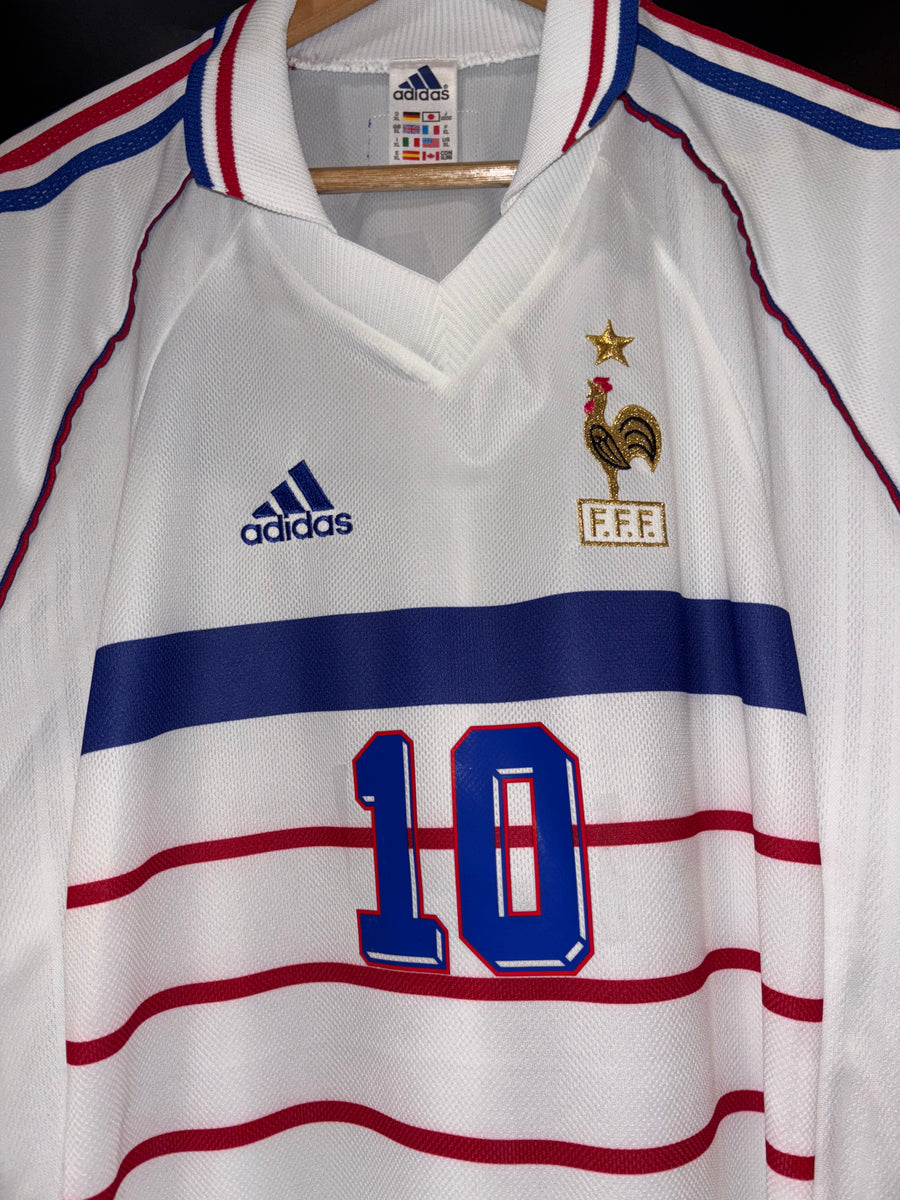 FRANCE ZIDANE 1998-1999 ORIGINAL AWAY JERSEY Size XL