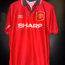 MANCHESTER UNITED CANTONA 1994-1995 ORIGINAL JERSEY Size M