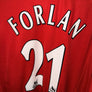 MANCHESTER UNITED FORLAN 2001-2002 ORIGINAL JERSEY Size XL