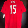 MANCHESTER UNITED VIDIC 2009-2010 ORIGINAL JERSEY Size L