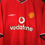 MANCHESTER UNITED FORLAN 2001-2002 ORIGINAL JERSEY Size XL