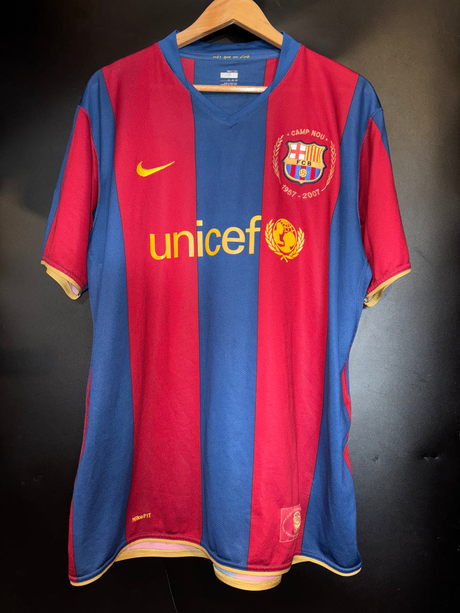 BARCELONA RONALDINHO 2007-2008 ORIGINAL JERSEY Size XL