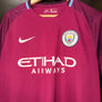 MANCHESTER CITY DE BRUYNE 2017-2018 ORIGINAL JERSEY Size L