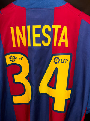 BARCELONA INIESTA 2002-2003 ORIGINAL JERSEY Size 2XL
