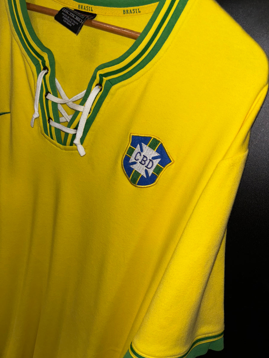 BRAZIL RETRO JERSEY ORIGINAL JERSEY SIZE 2XL