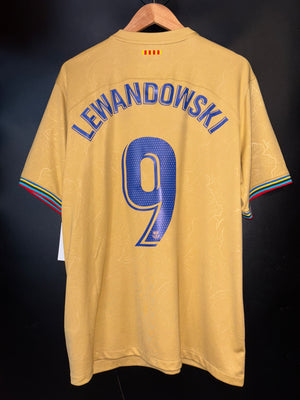 BARCELONA LEWANDOWSKI 2022-2023 ORIGINAL JERSEY Size XL