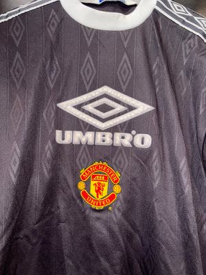 MANCHESTER UNITED 1994-1995 ORIGINAL TRAINING JERSEY Size M
