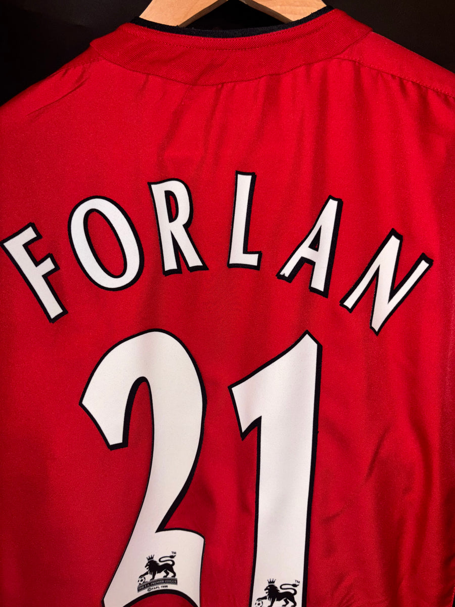 MANCHESTER UNITED FORLAN 2003-2004 ORIGINAL JERSEY Size XL