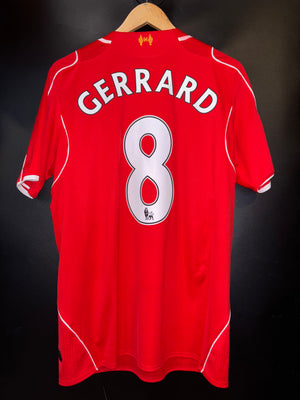 LIVERPOOL GERRARD 2014-2015 ORIGINAL JERSEY Size L