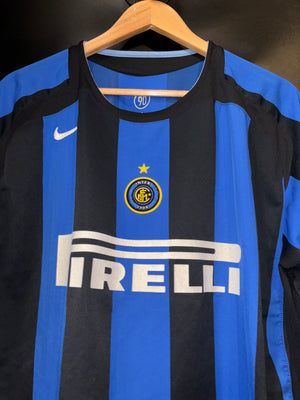 INTER MILAN ADRIANO 2005-2006 ORIGINAL JERSEY Size L