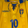 SWEDEN LARSSON 2000-2001 ORIGINAL JERSEY SIZE L