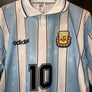 ARGENTINA MARADONA BANNED 1994-1995 ORIGINAL JERSEY Size L