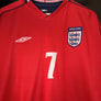 ENGLAND BECKHAM 2002-2003 ORIGINAL JERSEY Size XL