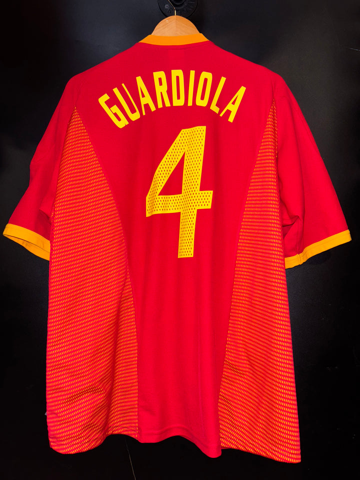 SPAIN PEP GUARDIOLA 2002-2003 ORIGINAL JERSEY Size XL