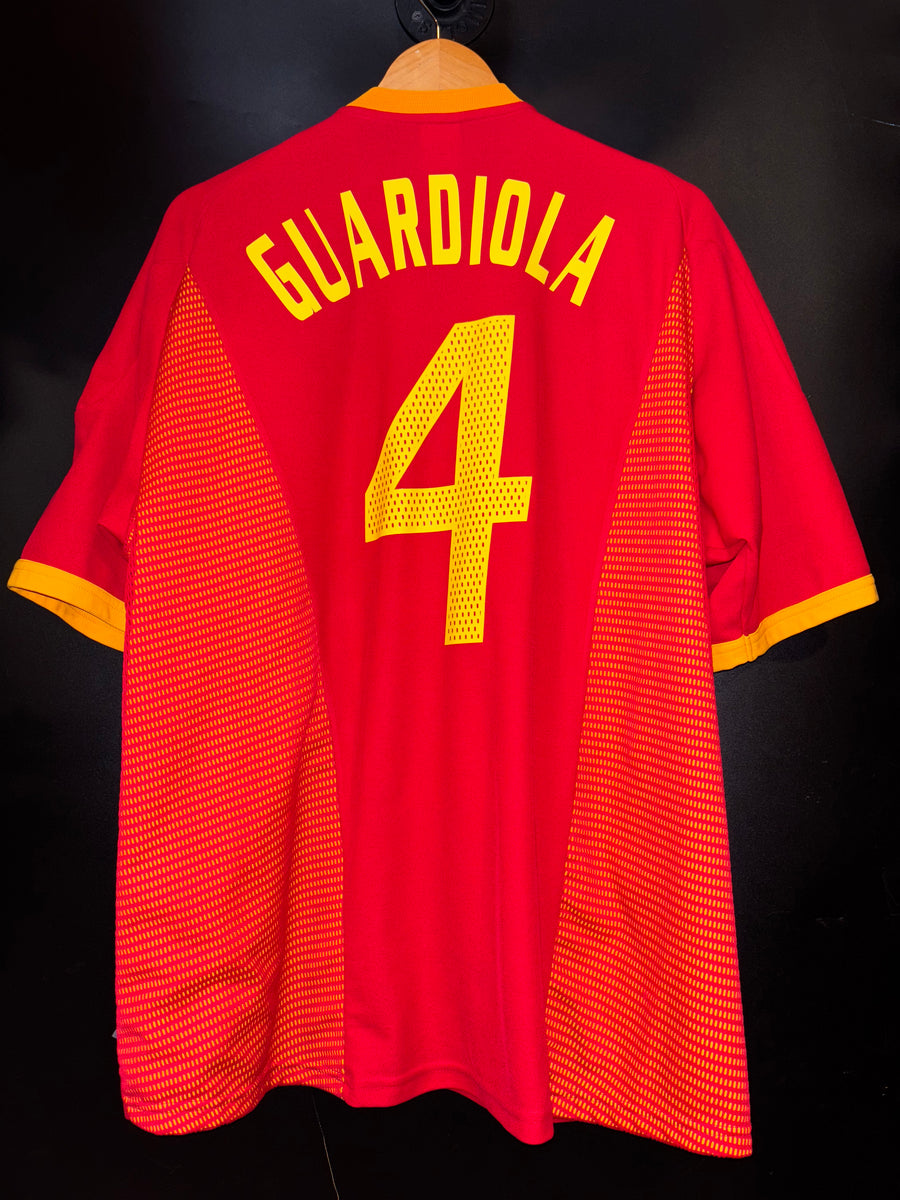 SPAIN PEP GUARDIOLA 2002-2003 ORIGINAL JERSEY Size XL
